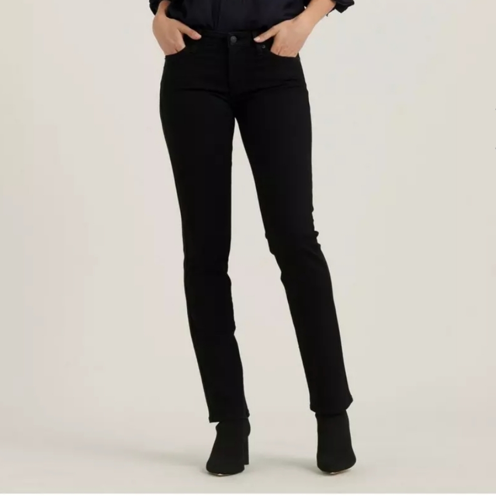 LUCKY BRAND SWEET MID RISE STRAIGHT BLACK …